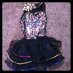 Girls dance costume